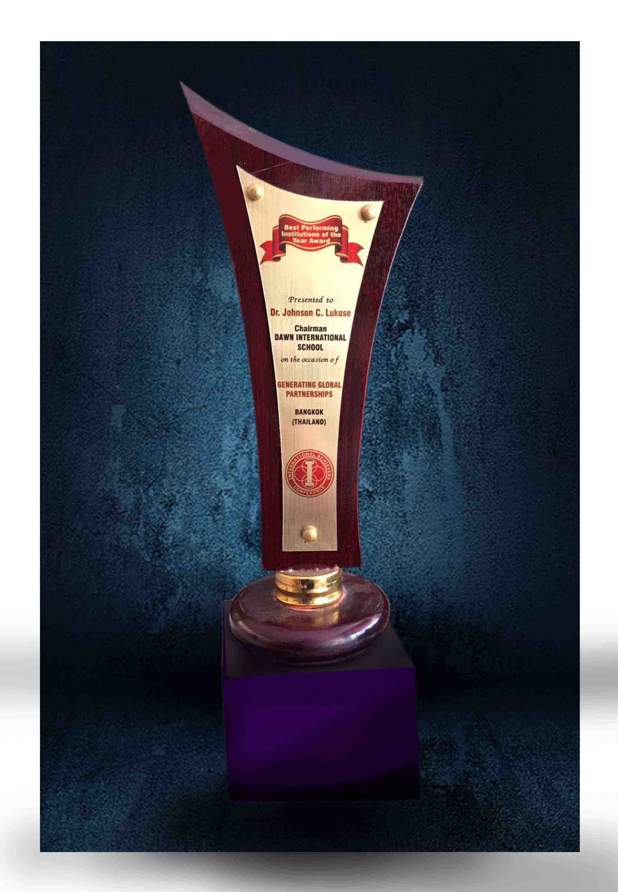 ALL INDIA ACHIEVERS FOUNDATION INDIAN LEADERSHIP AWARD FOR EDUCATION EXCELLENCE